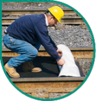 Olajszelektív vasúti ágyazatvédő szőnyegek
